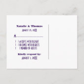 Briefkaart Movie Theater RSVP, Paars (Achterkant)