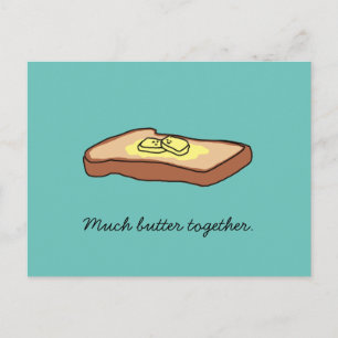 briefkaart "Much Butter Together"