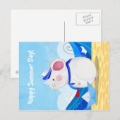 Briefkaart Muis Sailor (Voorkant / Achterkant)