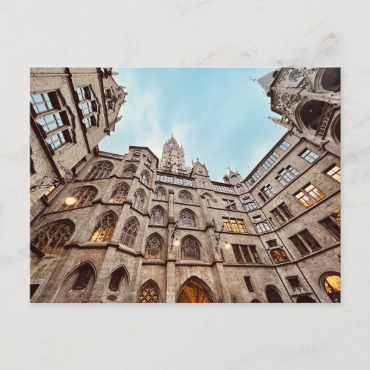 Briefkaart München, Rathaus-Glockenspiel, (Voorkant)