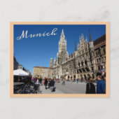 Briefkaart München Square (Marienplatz) (Voorkant)