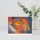 Briefkaart: Music-reeks 4 Briefkaart (Staand voorkant)