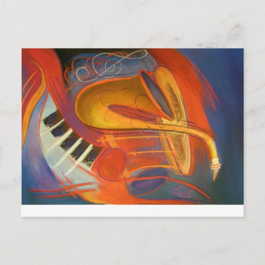 Briefkaart: Music-reeks 4 Briefkaart (Voorkant)