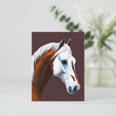 Briefkaart Mustang Horse (Staand voorkant)