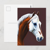 Briefkaart Mustang Horse (Voorkant / Achterkant)