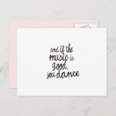 Briefkaart Muziek- en dansprijsopgave (Voorkant / Achterkant)