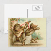 Briefkaart muziekopnames (Voorkant / Achterkant)