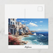 Briefkaart Mykonos (Voorkant / Achterkant)