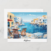 Briefkaart Mykonos (Voorkant / Achterkant)