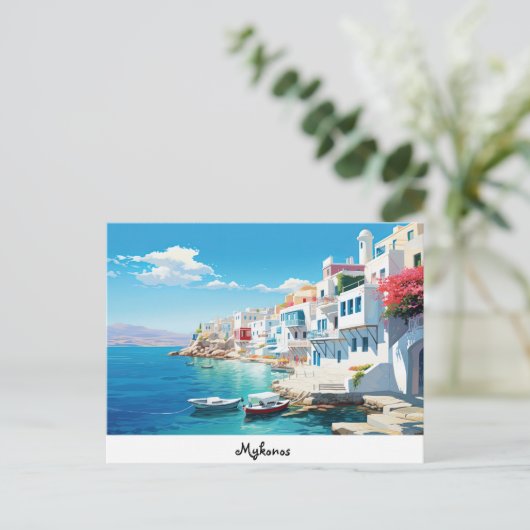 Briefkaart Mykonos (Staand voorkant)