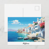 Briefkaart Mykonos (Voorkant / Achterkant)