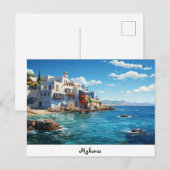 Briefkaart Mykonos (Voorkant / Achterkant)