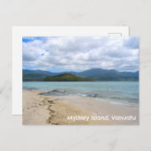 Briefkaart Mystery Island, Vanuatu. (Voorkant / Achterkant)