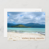 Briefkaart Mystery Island, Vanuatu. (Voorkant / Achterkant)