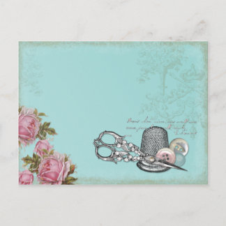 Briefkaart naaigarens