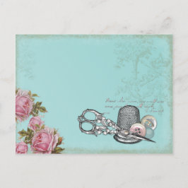 Briefkaart naaigarens