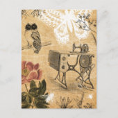 Briefkaart  naaimachine (Voorkant)