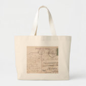  Briefkaart naar Amelia Grote Tote Bag (Voorkant)