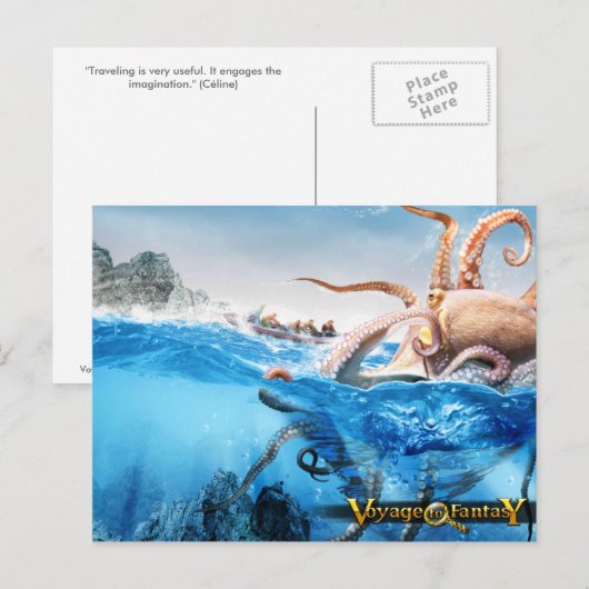 Briefkaart naar Fantasy - De Cracken (Voorkant / Achterkant)