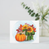 Briefkaart najaar (Staand voorkant)