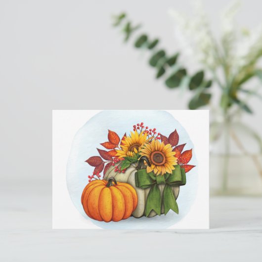 Briefkaart najaar (Staand voorkant)