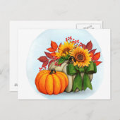 Briefkaart najaar (Voorkant / Achterkant)