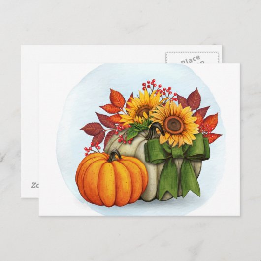 Briefkaart najaar (Voorkant / Achterkant)