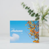 Briefkaart najaar (Staand voorkant)