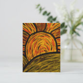 Briefkaart najaar zonneart (Staand voorkant)