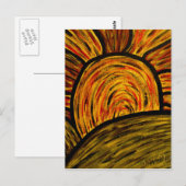 Briefkaart najaar zonneart (Voorkant / Achterkant)