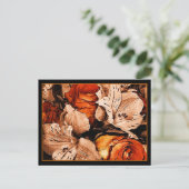 Briefkaart najaarbloemen (Staand voorkant)