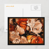 Briefkaart najaarbloemen (Voorkant / Achterkant)
