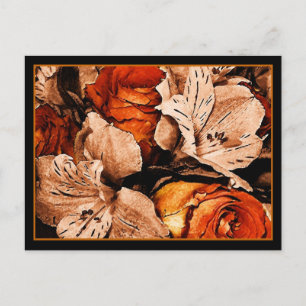 Briefkaart najaarbloemen