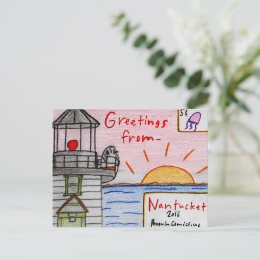 briefkaart "Nantucket" (Staand voorkant)