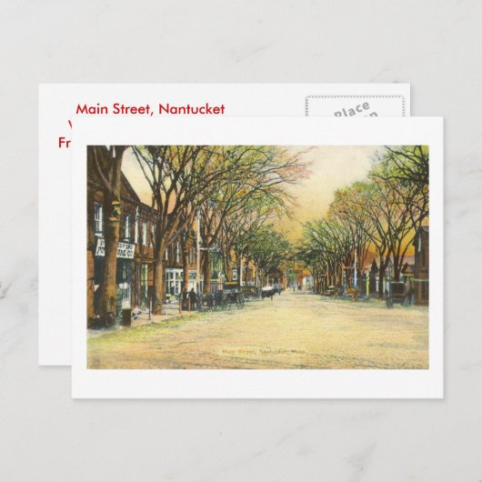 Briefkaart NANTUCKET 1907 (Voorkant / Achterkant)