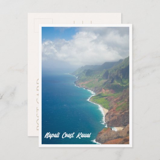 Briefkaart Napali Coast Kauai Hawaii (Voorkant / Achterkant)