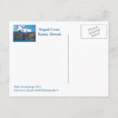 BRIEFKAART/NAPALI COAST/KAUAI,HAWAII BRIEFKAART (Achterkant)