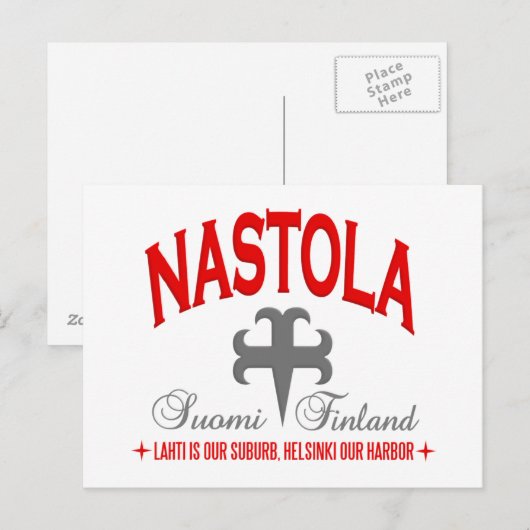 Briefkaart Nastola (Voorkant / Achterkant)