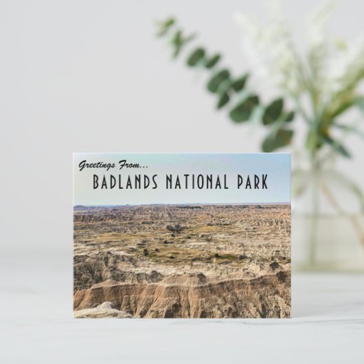 Briefkaart nationaal badlands (Staand voorkant)