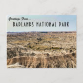 Briefkaart nationaal badlands (Voorkant)