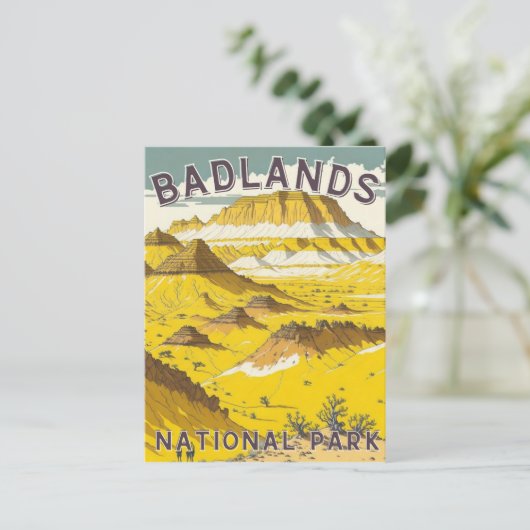 Briefkaart nationaal badlands (Staand voorkant)