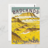 Briefkaart nationaal badlands (Voorkant / Achterkant)