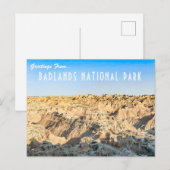 Briefkaart nationaal badlands (Voorkant / Achterkant)