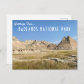 Briefkaart nationaal badlands (Voorkant / Achterkant)