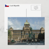 Briefkaart Nationaal Museum van Praag (Voorkant / Achterkant)
