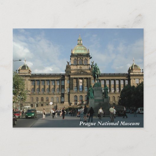 Briefkaart Nationaal Museum van Praag (Voorkant)