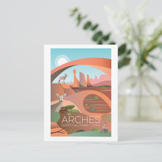 Briefkaart nationaal park Arches (Staand voorkant)