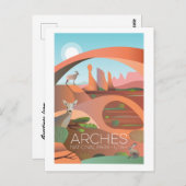 Briefkaart nationaal park Arches (Voorkant / Achterkant)