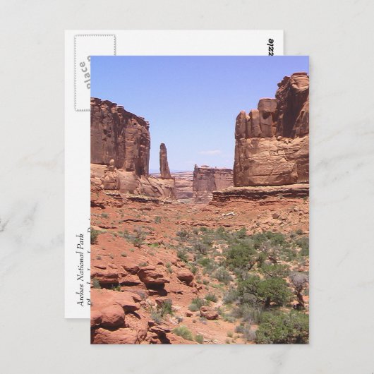 Briefkaart nationaal park Arches (Voorkant / Achterkant)