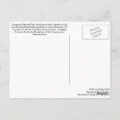 Briefkaart - Nationaal Park Congaree (Achterkant)